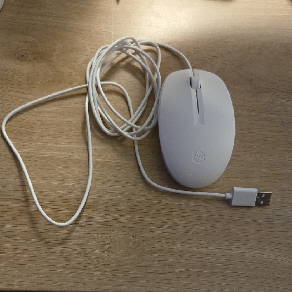 HP Classic White USB Mouse